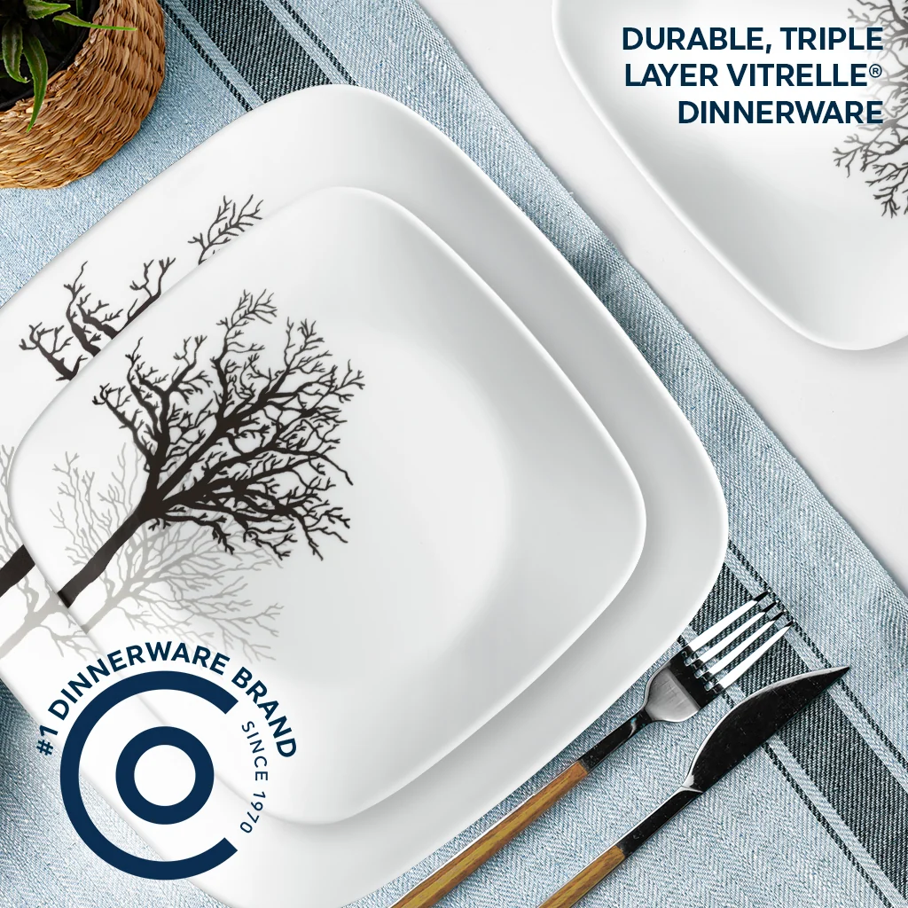 Corelle® Timber Shadows 18-piece Dinnerware Set, Service for 6 - Image 2