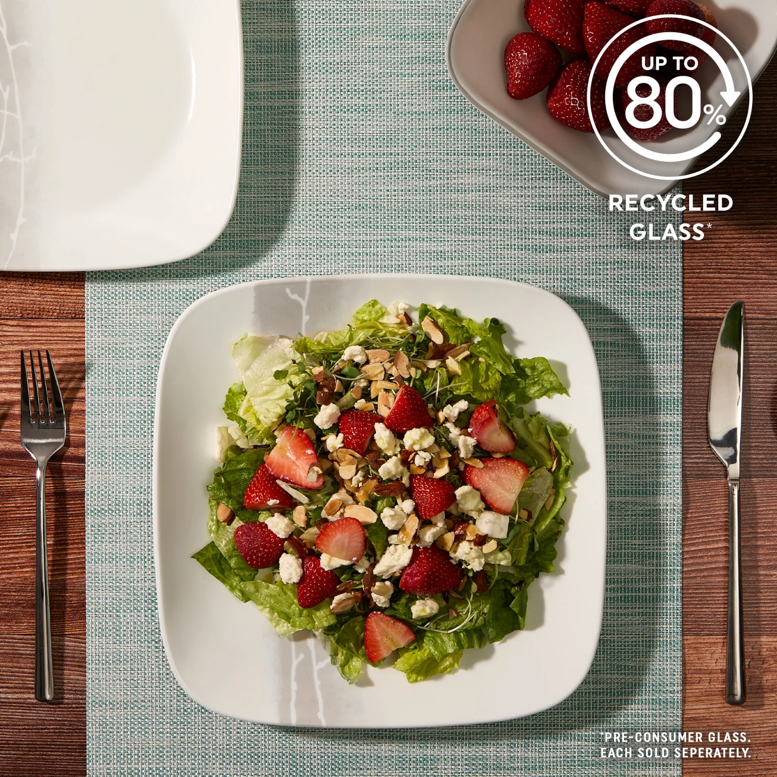 Corelle® Square Wandering Grove 10.5" Dinner Plate - Image 5