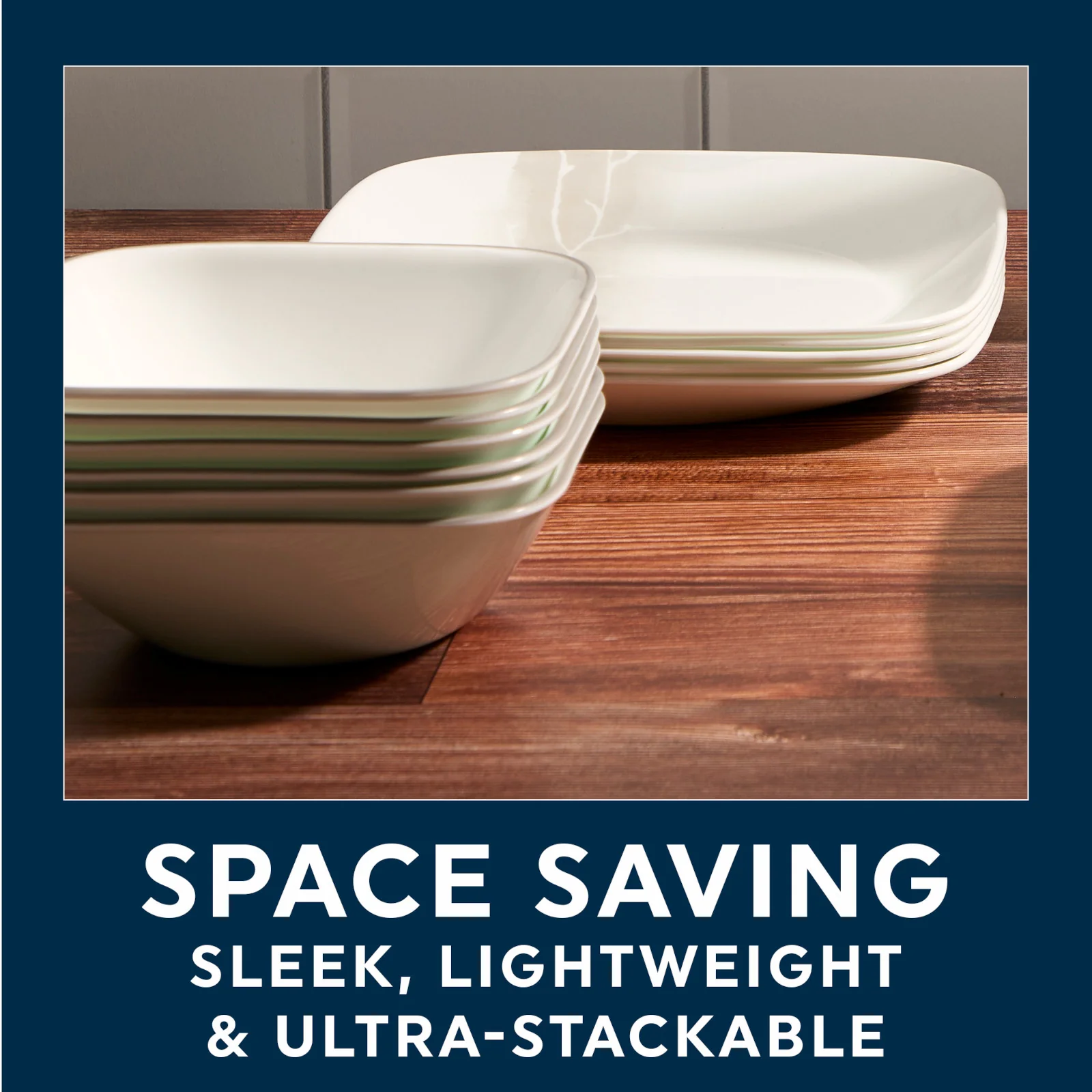 Corelle® Square Wandering Grove 10.5" Dinner Plate - Image 6