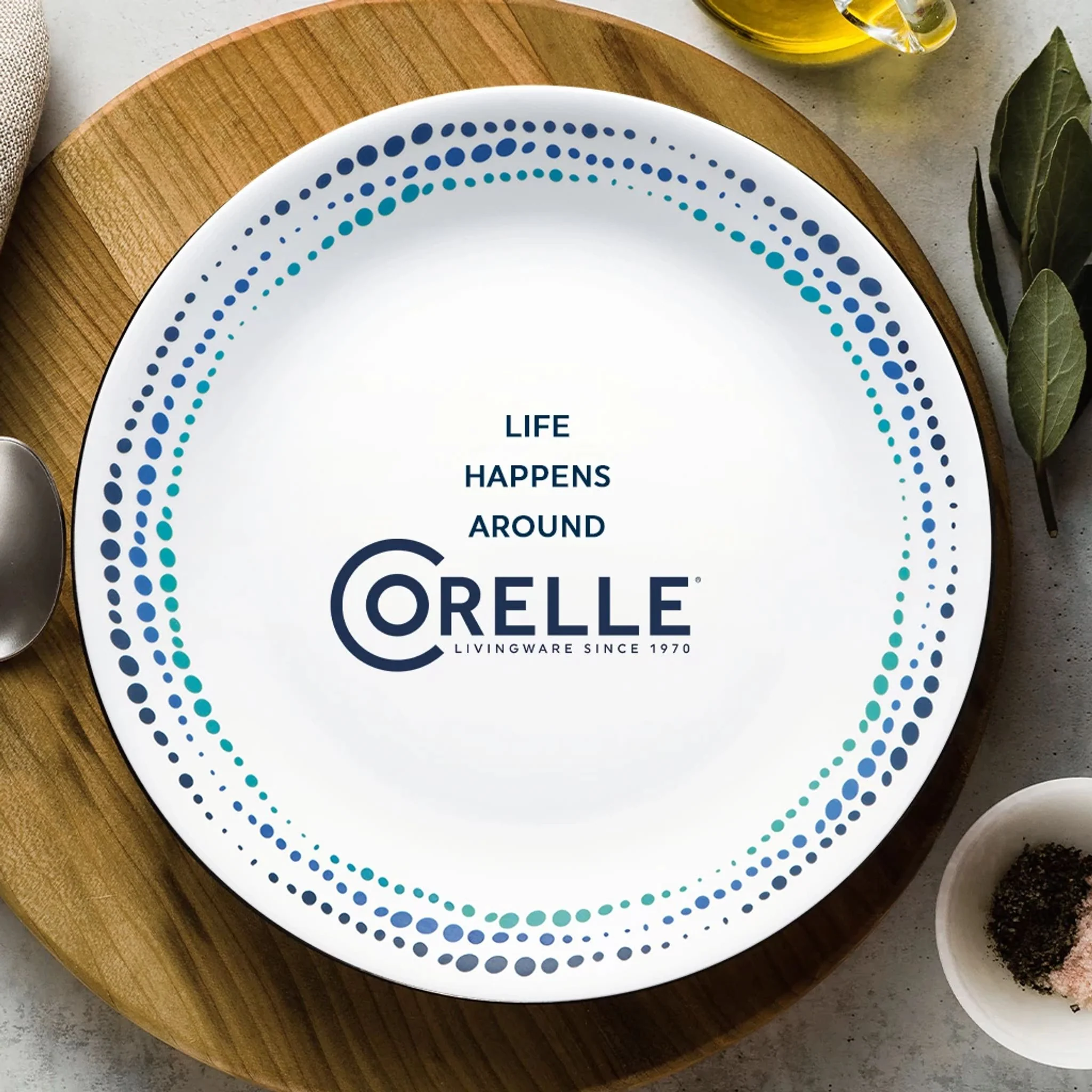 Corelle® Ocean Blues 12-piece Dinnerware Set, Service for 4 - Image 3